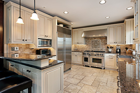 White Kitchen After Home Renovations in Round Rock, TX