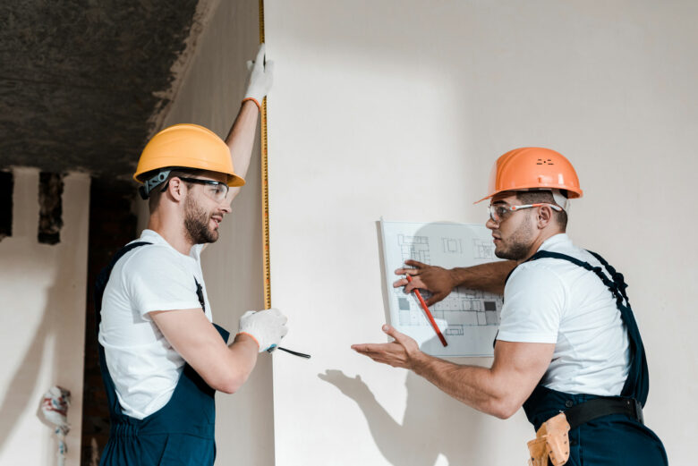 Home renovations Austin while contractors review plans