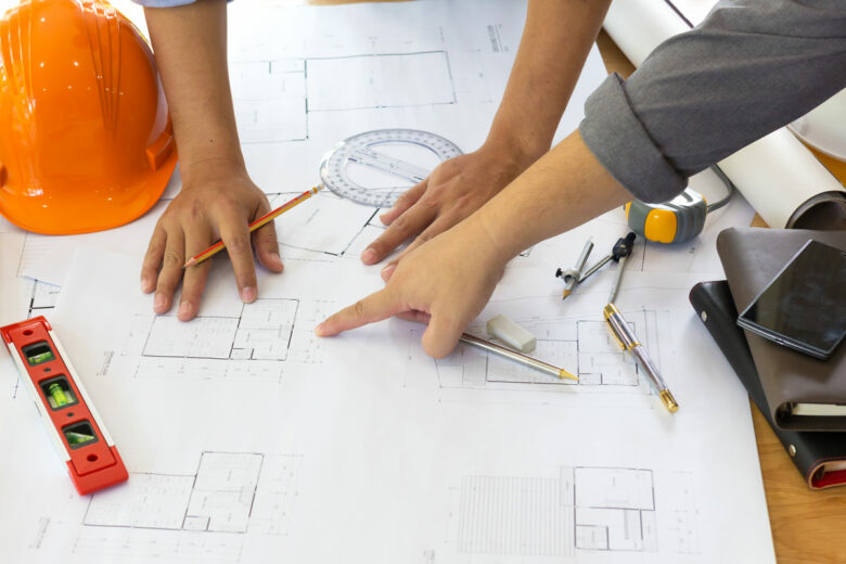 New Home Builder Reviewing a Design Build for a New Residence in Austin, TX