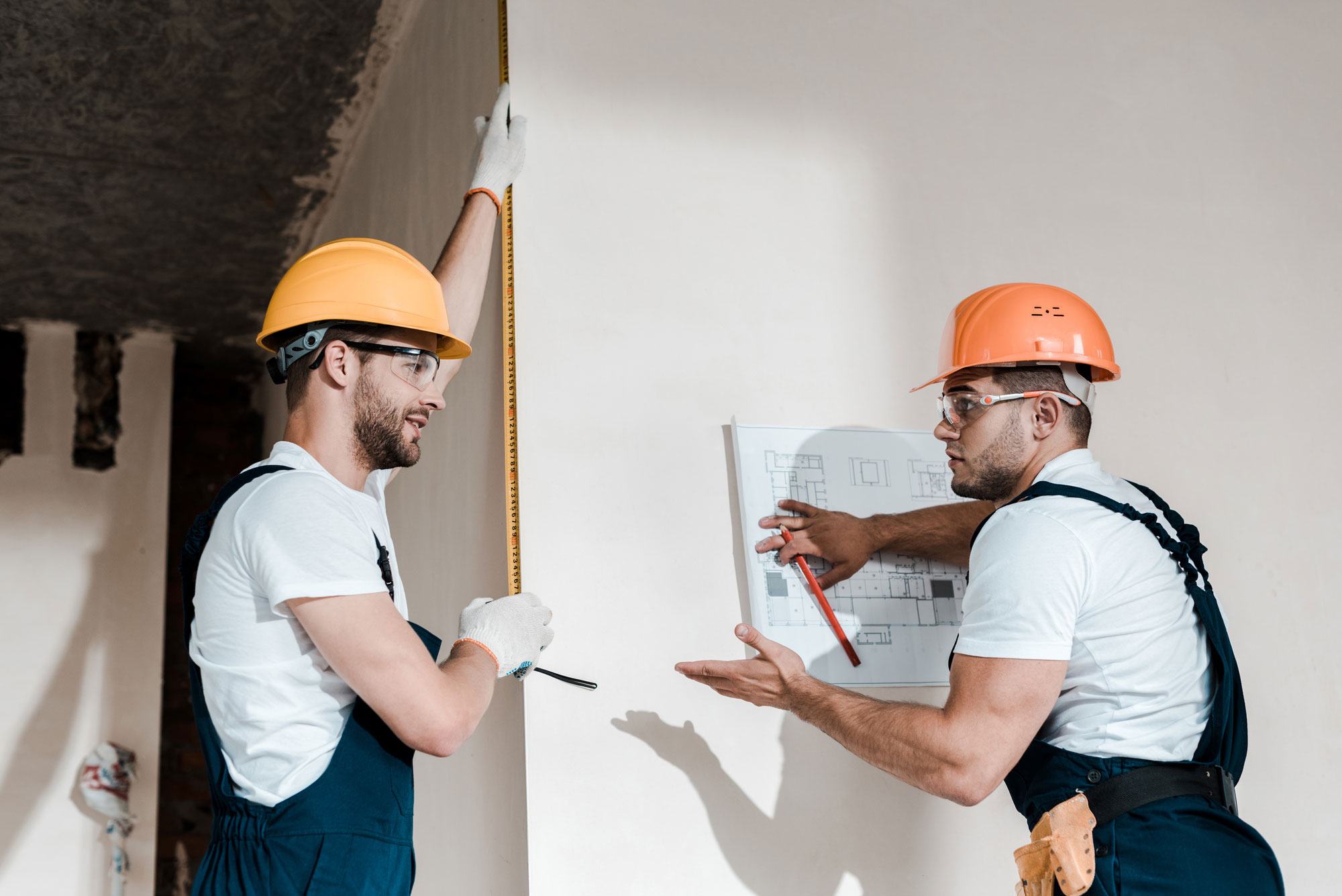 Home renovations Austin while contractors review plans